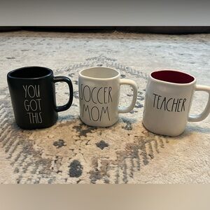 Lot of 3 Rae Dunn mugs